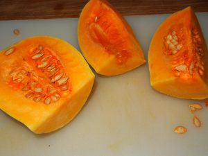 Crema de calabaza, coco y jengibre