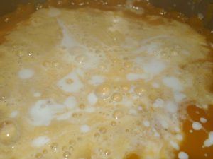 Crema de calabaza, coco y jengibre