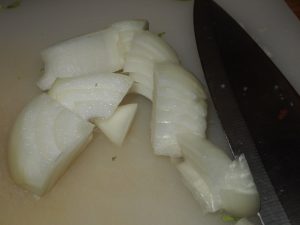 Asado de coles de Bruselas y quinoa